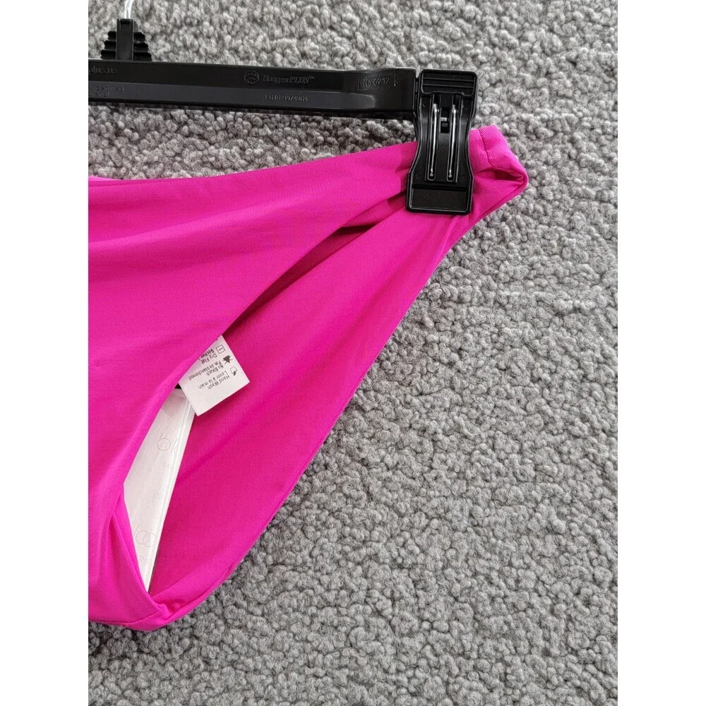 L*Space Camacho Bikini Bottom Women's XS Bougainville Solid Full Coverage